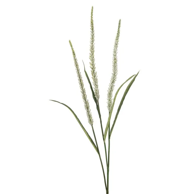 Sztuczna trawa z kwiatami 115cm biała