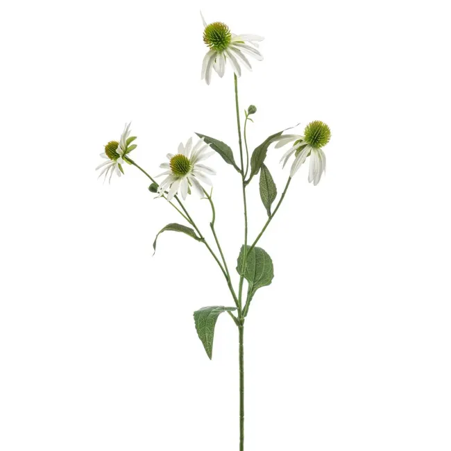 Sztuczna gałazka rudbekii 73cm biała