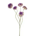 Sztuczna cynia 90cm zielono-fioletowa - 1