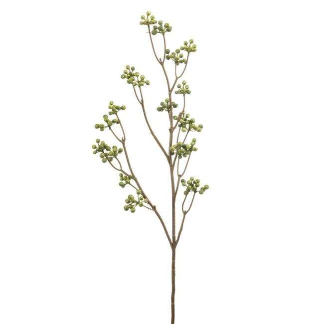Sztuczna gałązka z jagodami 75cm zielona