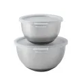 Zestaw dwóch misek stalowych z pokrywkami Premium 2,8+1,4l - 1