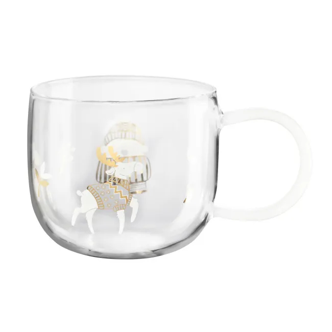 Kubek XMAS Glass 400ml knitwear