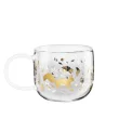 Kubek XMAS Glass 400ml leaves - 6