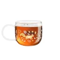 Kubek XMAS Glass 400ml leaves - 4