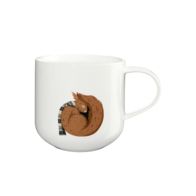 Kubek Coppa 400ml XMAS red squirrel