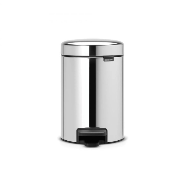 NewIcon 3l Trash Can Polished Steel