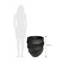 Donica Lounge Twisted 68x57cm anthracite - 2