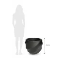 Donica Lounge Twisted 48x56m szeroka anthracite - 2