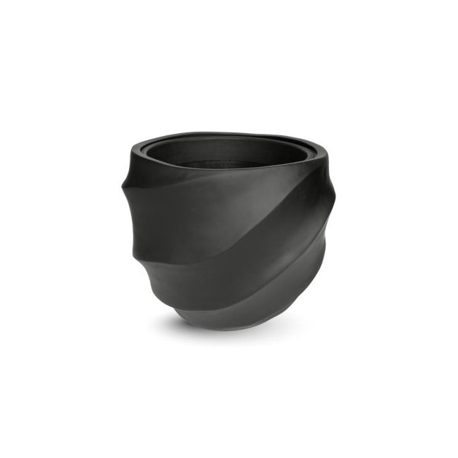 Donica Lounge Twisted 33x38cm szeroka anthracite