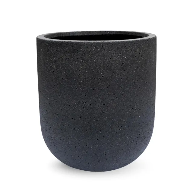 Donica Granite Bowl 68x65cm XL sandblasted black