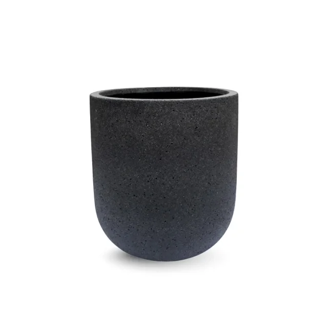 Donica Granite Bowl 44x40cm M sandblasted black