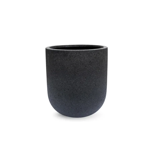 Donica Granite Bowl 31x33cm S sandblasted black