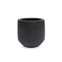 Donica Low Leila 38x42cm M sandblasted black - 1