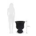 Donica Cup 68x54cm L sandblasted black - 4
