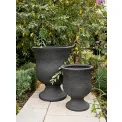 Donica Cup 46x38cm M sandblasted black - 8