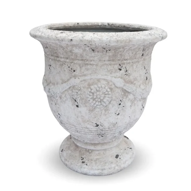 Donica Cup Edge 68x60cm L white antique