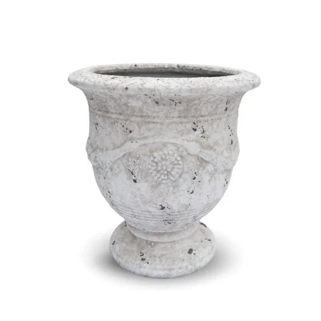 Donica Cup Edge 48.5x45cm M white antique