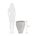 Donica High Conic Edge 68x53cm L white antique - 2