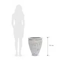 Donica High Conic Edge 58x42.5cm M white antique - 2