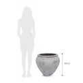 Donica Conic Edge 48x54cm L white antique - 2