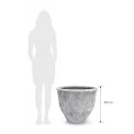 Donica Bowl Edge 48x55cm XL white antique - 2