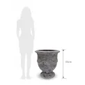 Donica Cup Edge 68x60cm L brown antique - 2