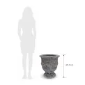 Donica Cup Edge 48.5x45cm M brown antique - 2