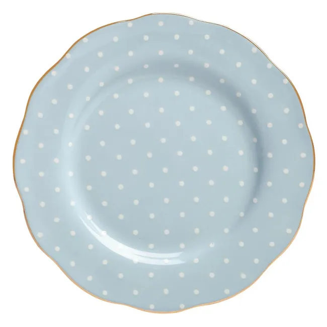 Talerz Polka Blue 20cm śniadaniowy