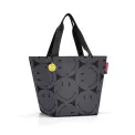 Torba Shopper M 15l Smiley szara - 1
