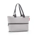 Torba Shopper e1 18l Herringbone szara - 2