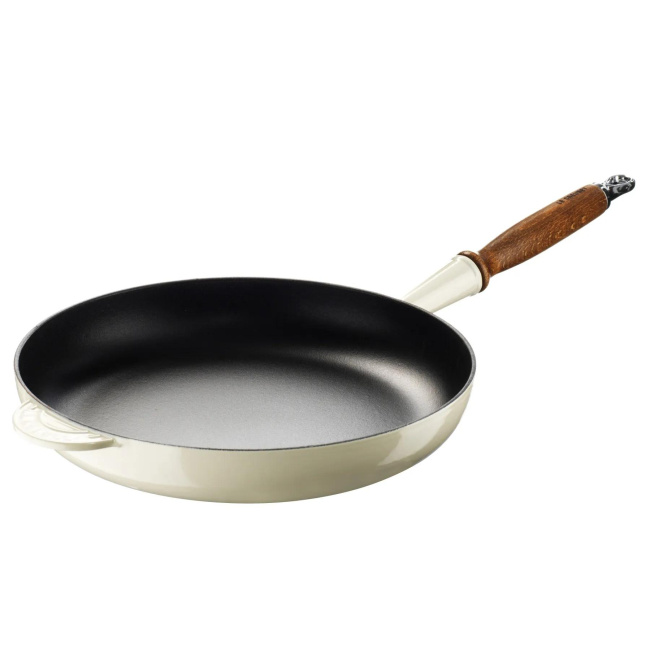Cream Cast Iron Pan 28cm 2.6l