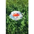 Komplet 2 filiżanek ze spodkami Wild Strawberry 177ml do herbaty Ink Blue - 9