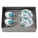 Jasper Conran Tea Cup Set with Saucers Chinoiserie White 250ml - 2 Pieces - 2