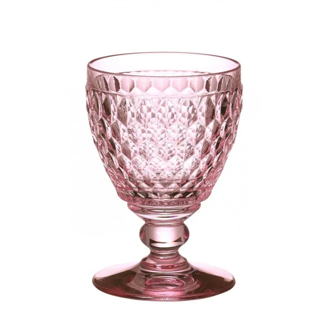 Boston Coloured Rose 310ml Red Wine Glass - 1
