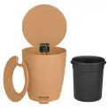 Kosz na odpady Ava 3l Tan - 3