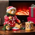 Figurka Christmas Toys Memory 25cm Miś z lampionem - 3