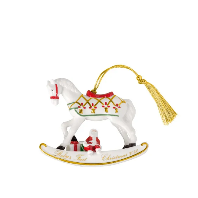 Zawieszka Christmas Classics 2026 11cm koń na biegunach