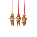 Komplet 3 zawieszek Nostalgic Ornaments misie - 1