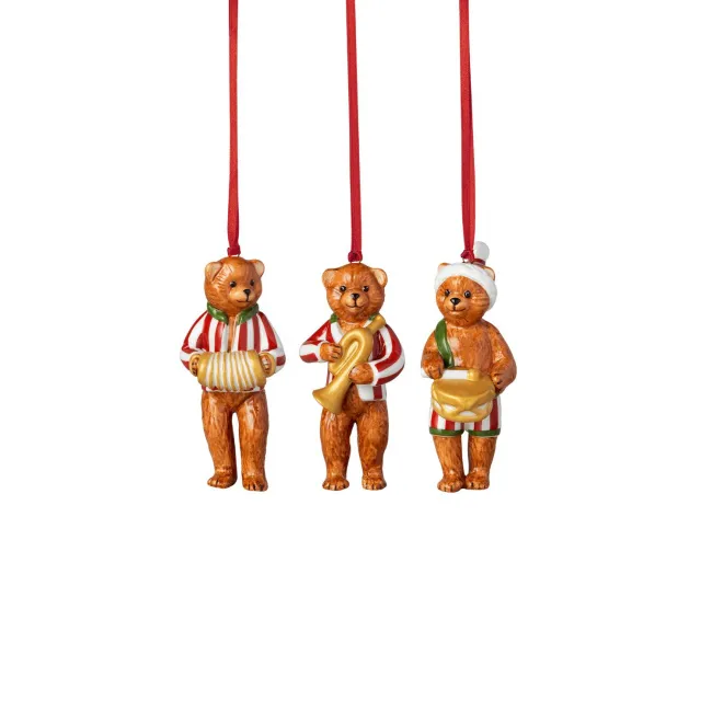 Komplet 3 zawieszek Nostalgic Ornaments misie