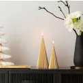 Świeca choinka Christmas Chic 24cm złota - 3