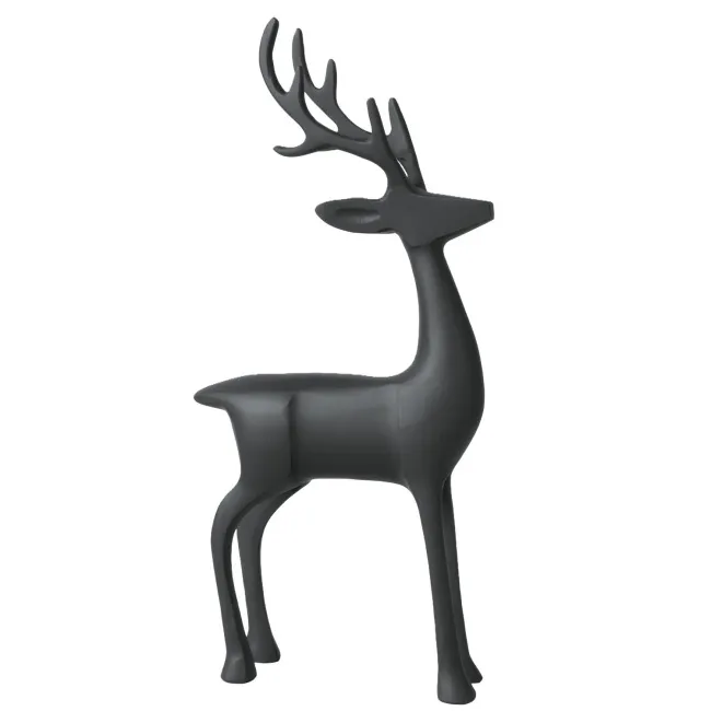 Figurka jeleń Christmas Chic 44,5cm czarna