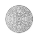 Dywan Duet 160cm Kona White Grey dwustronny okrągły do wnętrz i na zewnątrz - 3