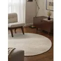 Dywan Lyon 160cm Beans Natural Cream okrągły 100% wełna - 4