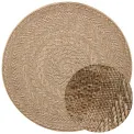 Dywan Forest 200cm Almendro Beige Brown okrągły do wnętrz i na zewnątrz - 3