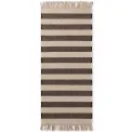 Dywan Handloom 1.0 80x200cm Playa Natural White Black 100% juta - 2
