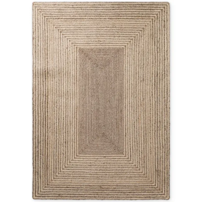 Dywan Juno 120x170cm Line Natural White Brown 100% juta