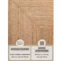 Dywan Juno 80x150cm Natural Brown 100% juta - 10