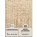 Dywan Juno 80x200cm Natural White 100% juta - 9