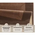 Dywan Basic 200x290cm Band Brown - 5