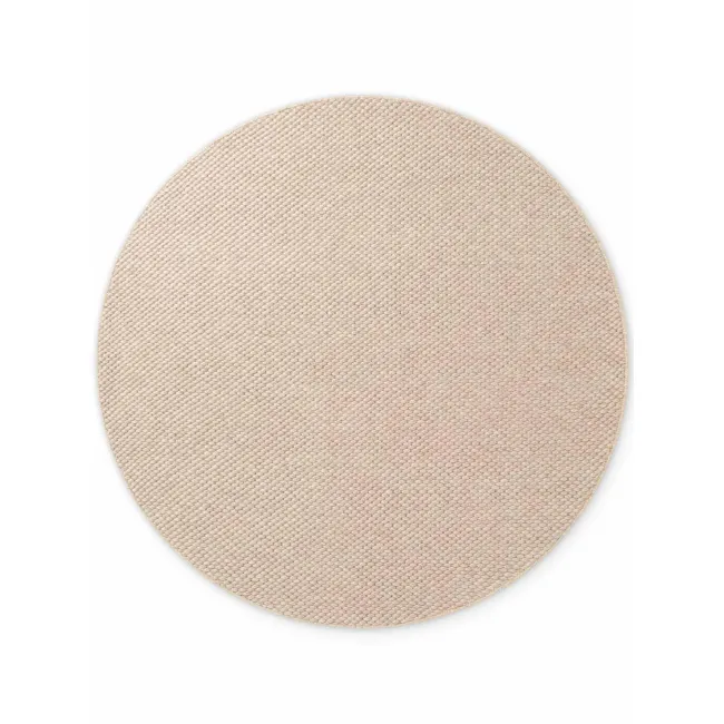 Dywan Lyon 160cm Beans Natural Beige okrągły 100% wełna